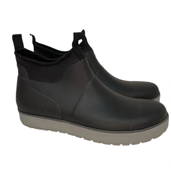 STAHEEKUM Men’s Short Rain Boots Black Waterproof Size 10 - Picture 1 of 6